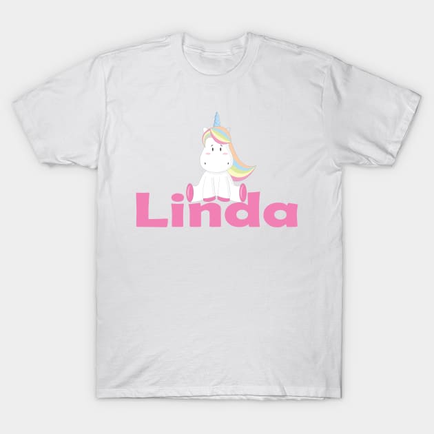 Linda Unicorn T-Shirt by ProjectX23Red